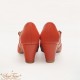 Sentaro Bobo Round Toe Hollow Bow Mid and Low Heel Shoes(8 Colours/Full Payment Without Shipping)